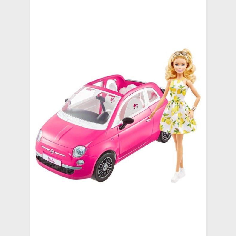 Barbie Fiat 500  Doll and Vehicle