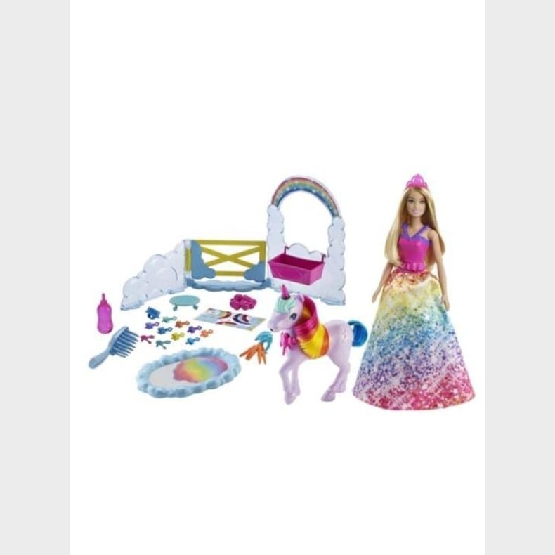 Barbie Dreamtopia Doll And Unicorn