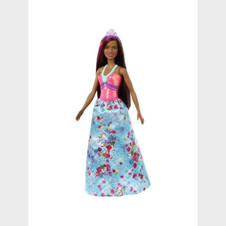 Barbie Dreamtopia Princess Doll - Blue Skirt &amp; Pink Hair Streak