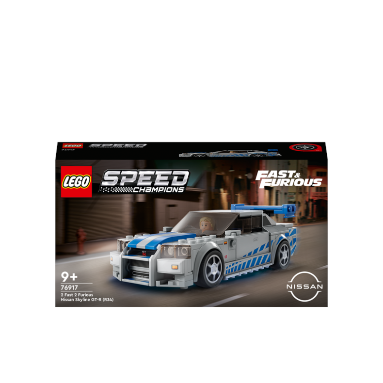 LEGO Speed Champions 76917 2 Fast 2 Furious Nissan Skyline GT-R (R34)