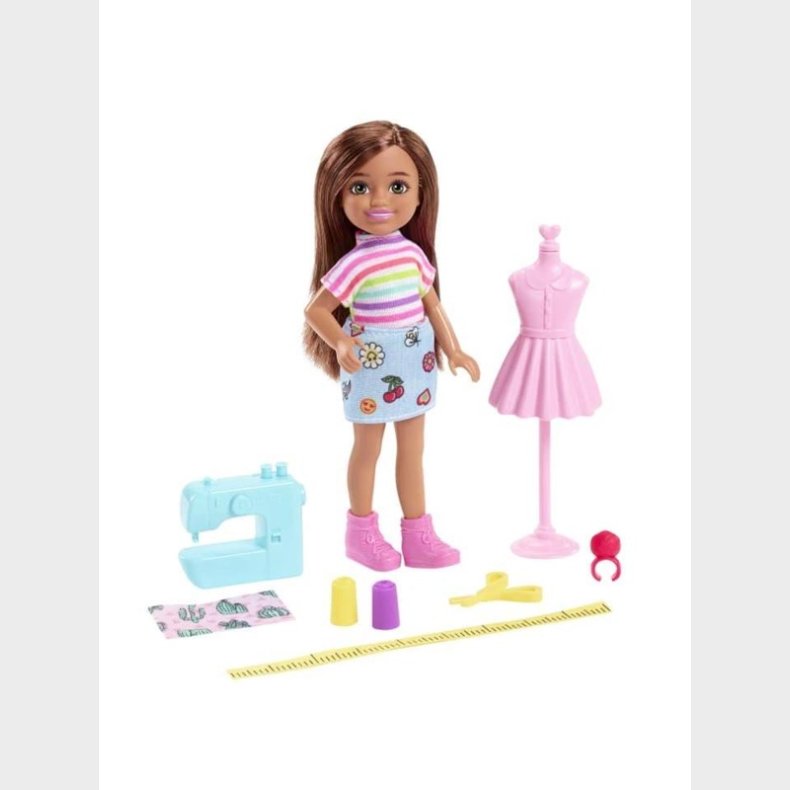 Barbie Chelsea Can Be Playset With Brunette Chelsea Fashion Designer Doll