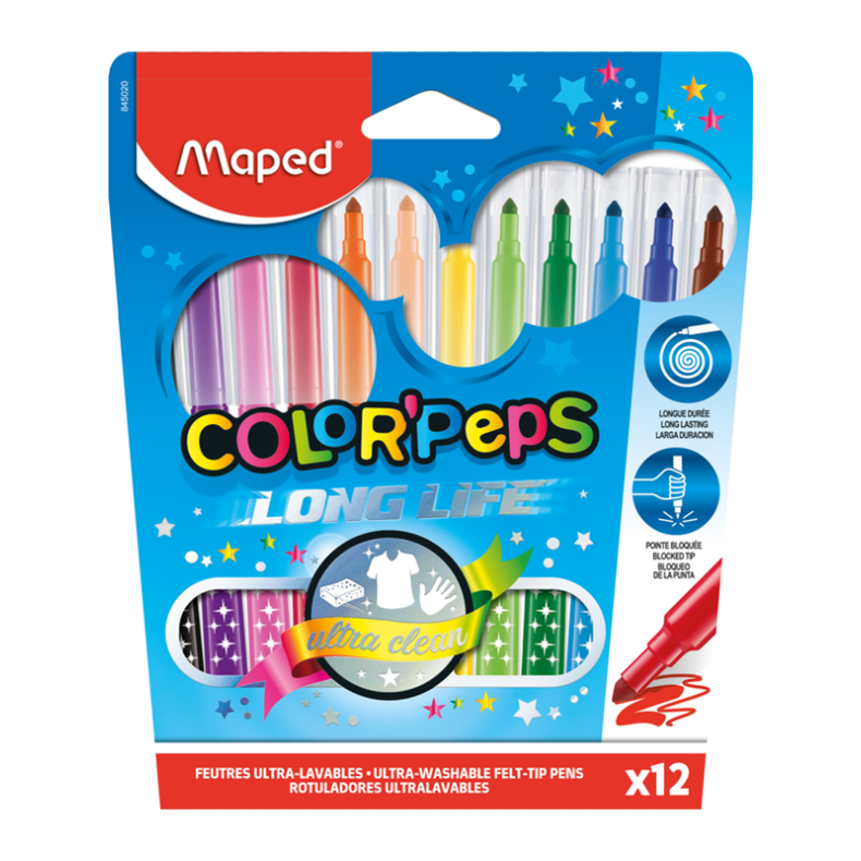 Maped Color&acute;Peps Long Life tusser x12