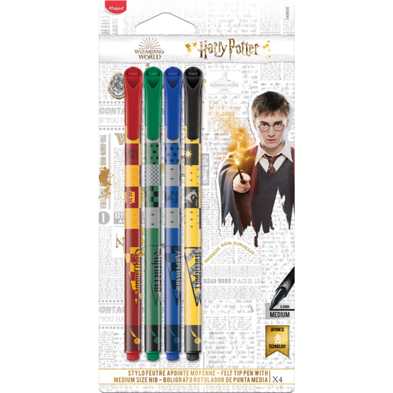 Harry Potter Medium tusser, st med 4 farver