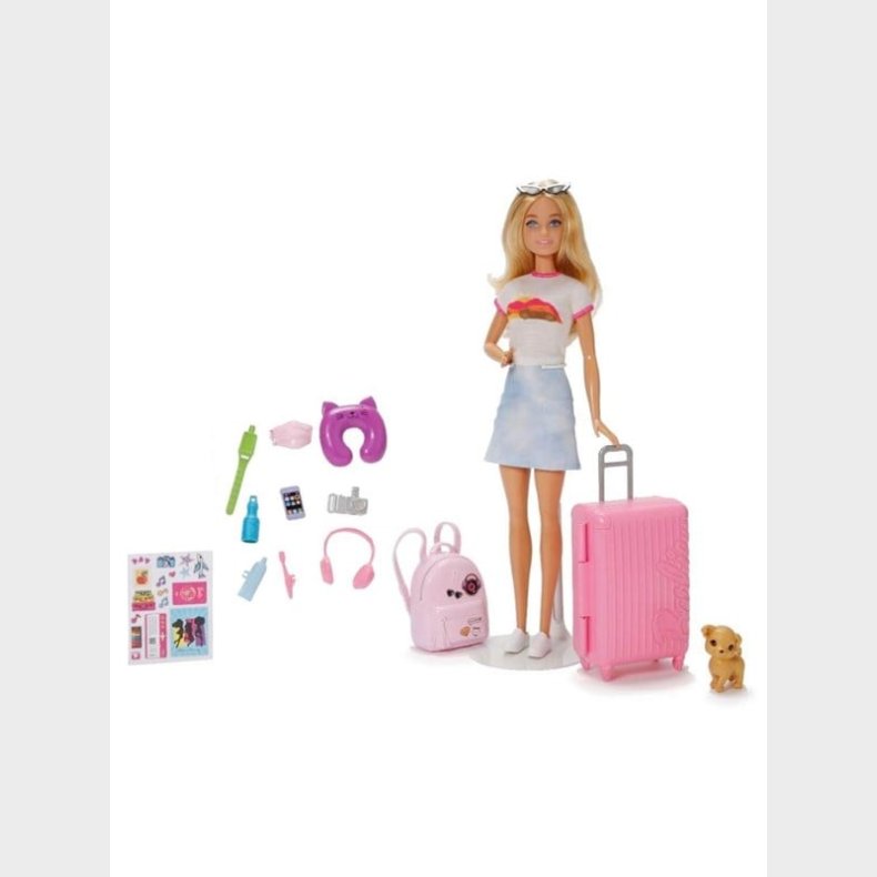 Barbie Travel Set With Puppy