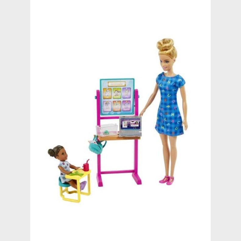 Barbie Teacher Doll (Blonde) with Apprentice