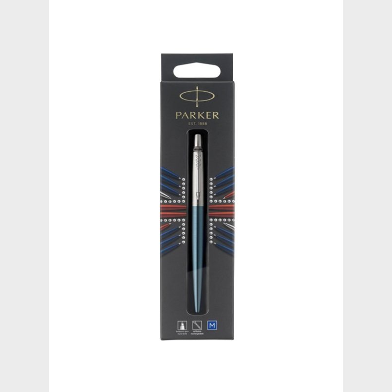 Parker Jotter kuglepen | Waterloo bl | medium spids bl blk