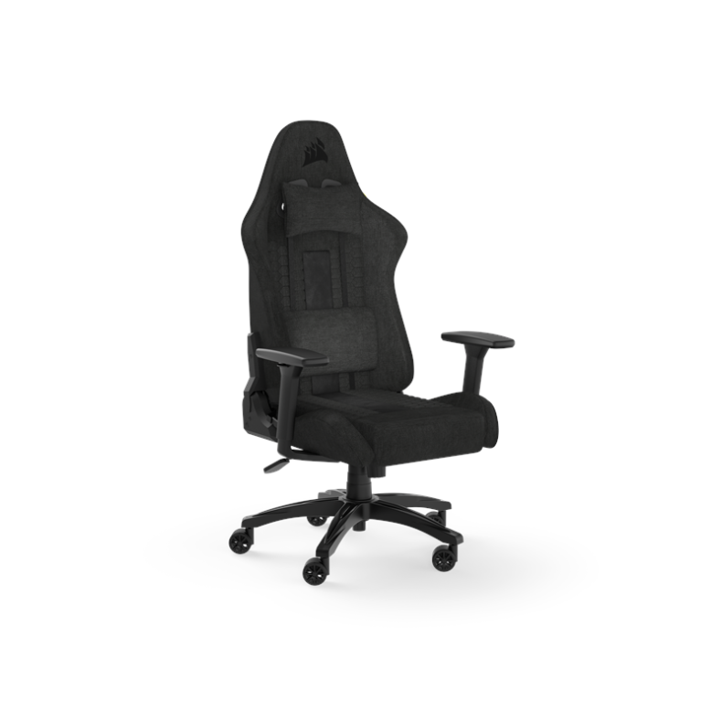 Corsair TC100 Relaxed Fabric Gamer Stol - Sort - Stof - Op til 120 kg