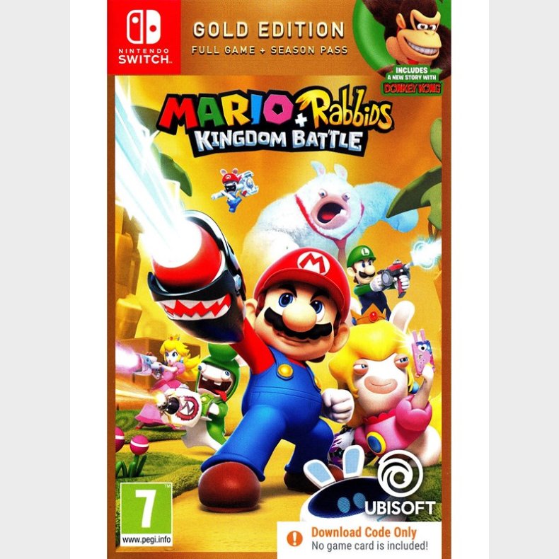 Mario + Rabbids Kingdom (Gold Edition) (Code in a Box) - Nintendo Switch - Eventyr