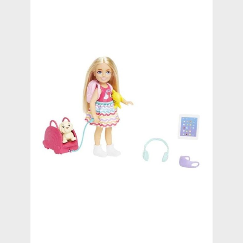 Barbie Chelsea Doll and Accessories Travel Set With Puppy