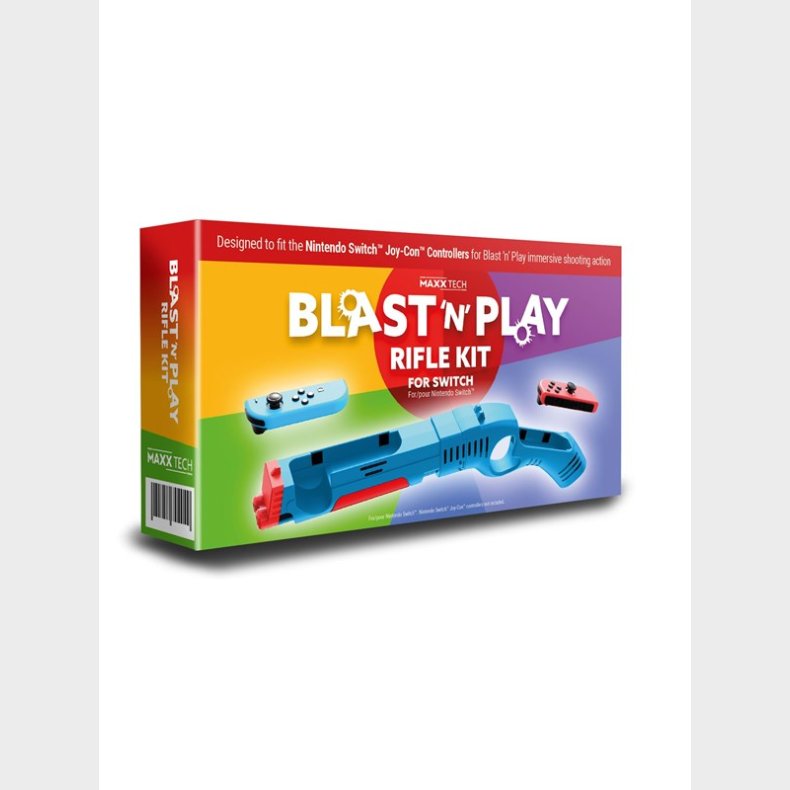 MAXX TECH Blast 'n' Play Rifle Kit - Nintendo Switch