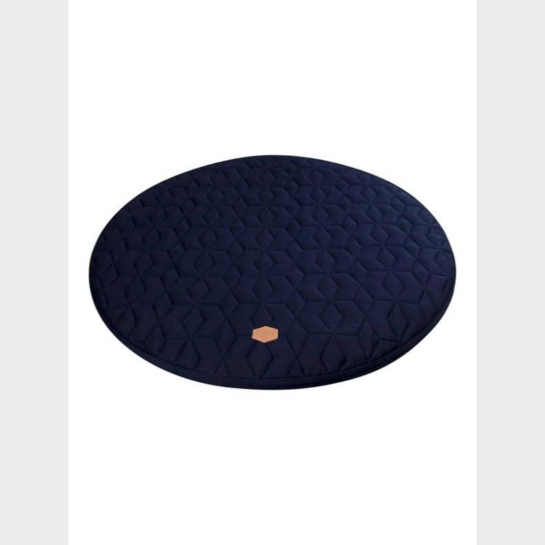 Filibabba Play mat - Soft quilt dark blue