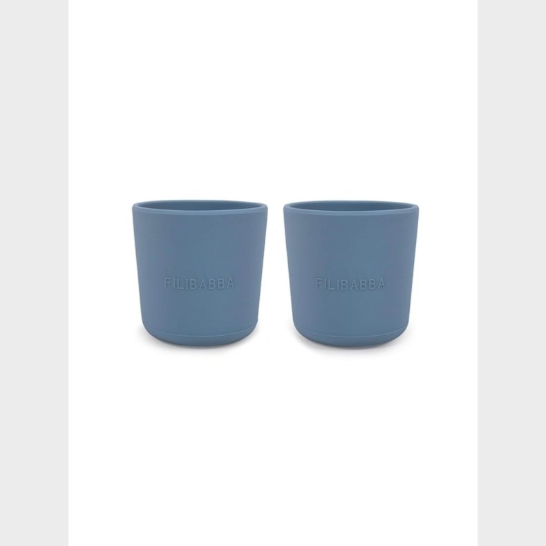 Filibabba Silicone cup 2-pack - Powder blue