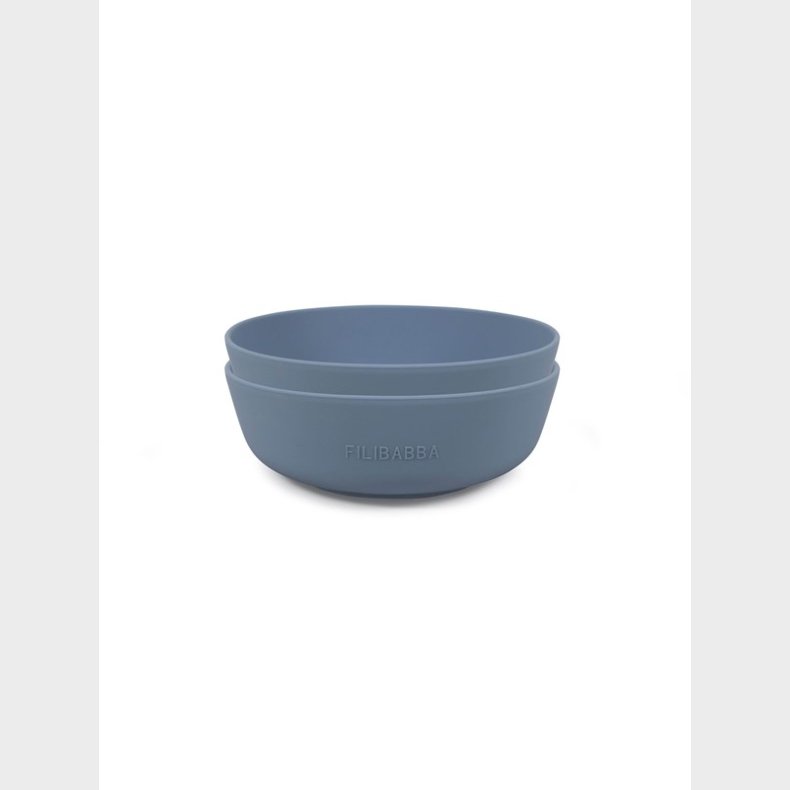 Filibabba Silicone bowl 2-pack - Powder blue