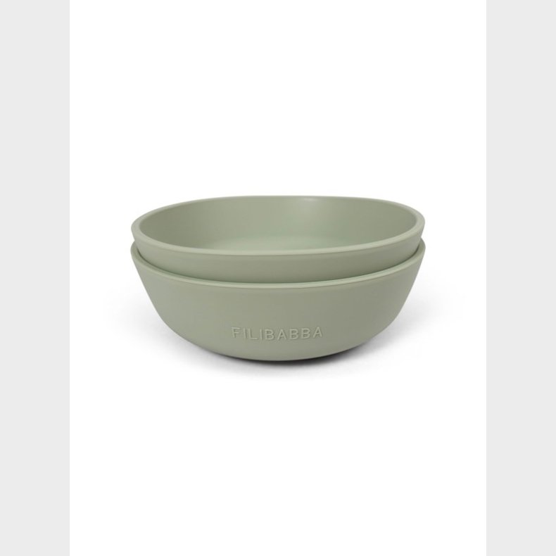 Filibabba Silicone bowl 2-pack - Green