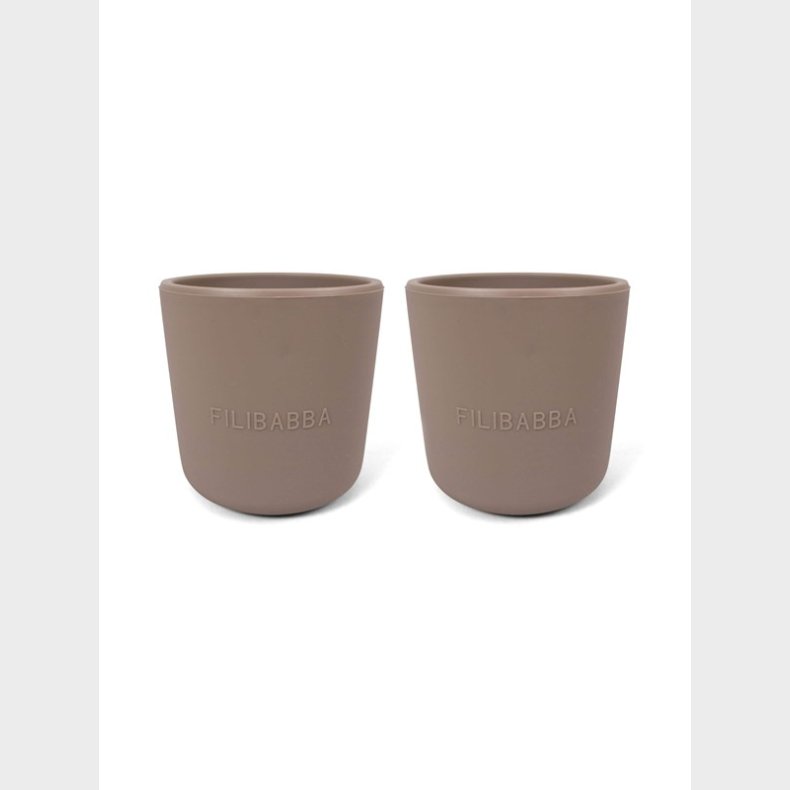 Filibabba Silicone cup 2-pack - Warm Grey