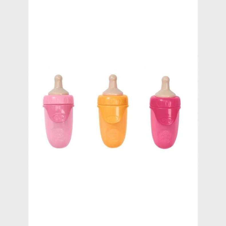 Baby Born Bottle w Cap 3 asst 43cm