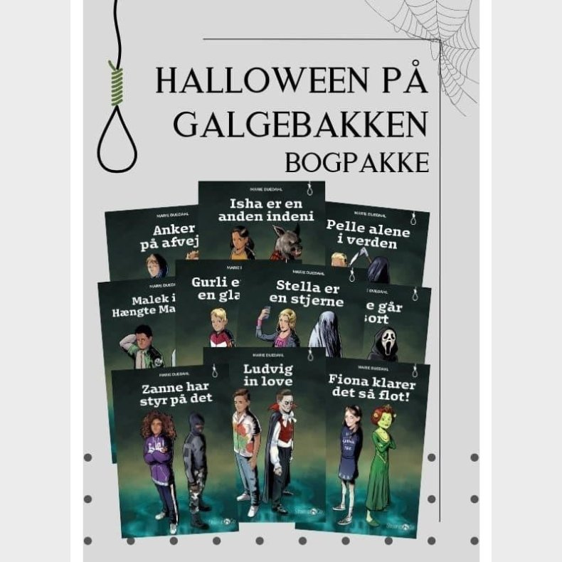 Halloween p Galgebakken Bogpakke - Brnebog - hardback