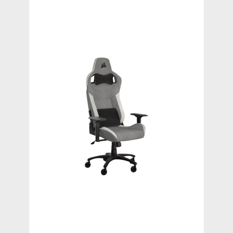 Corsair T3 RUSH - gaming chair - fabric - grey white Gamer Stol - Stof - Op til 120 kg