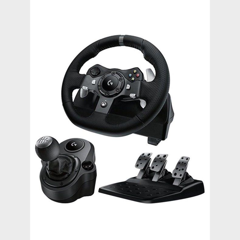 Logitech G920 Driving Force + Driving Force Shifter Bundle - Wheel, gamepad and pedals set - Microsoft Xbox One