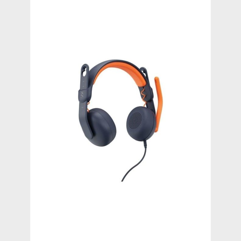 Logitech Zone Learn On Ear Wired Headset for Learners USB-C - headphones with mic - replacement