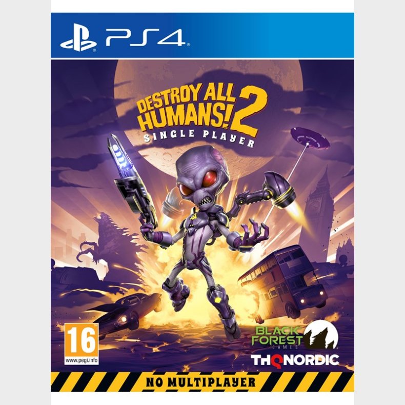 Destroy All Humans! 2 - Reprobed (Single Player) - Sony PlayStation 4 - Action