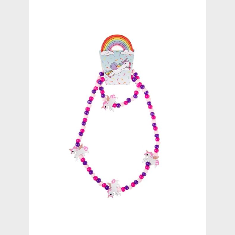 LG-Imports Wooden Necklace and Bracelet Unicorn