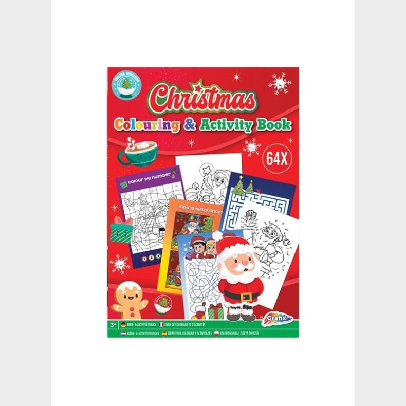 Grafix Christmas Coloring and Activity Book A4 (ENG)