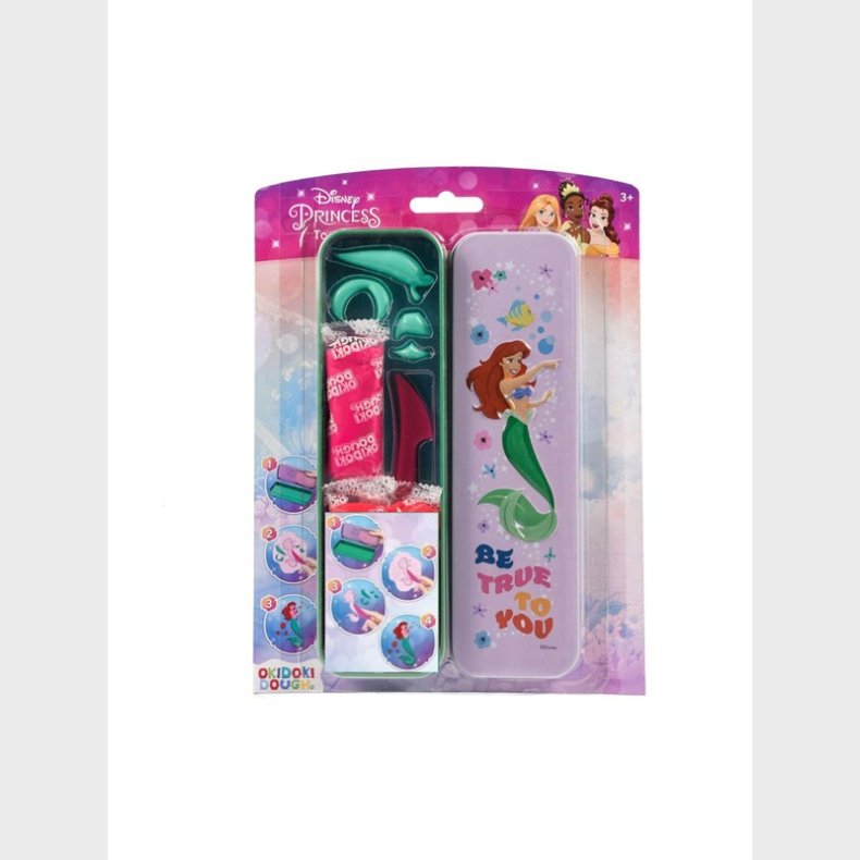 Canenco Disney Princess OkiDoki Clay Storage Tin 3D with A