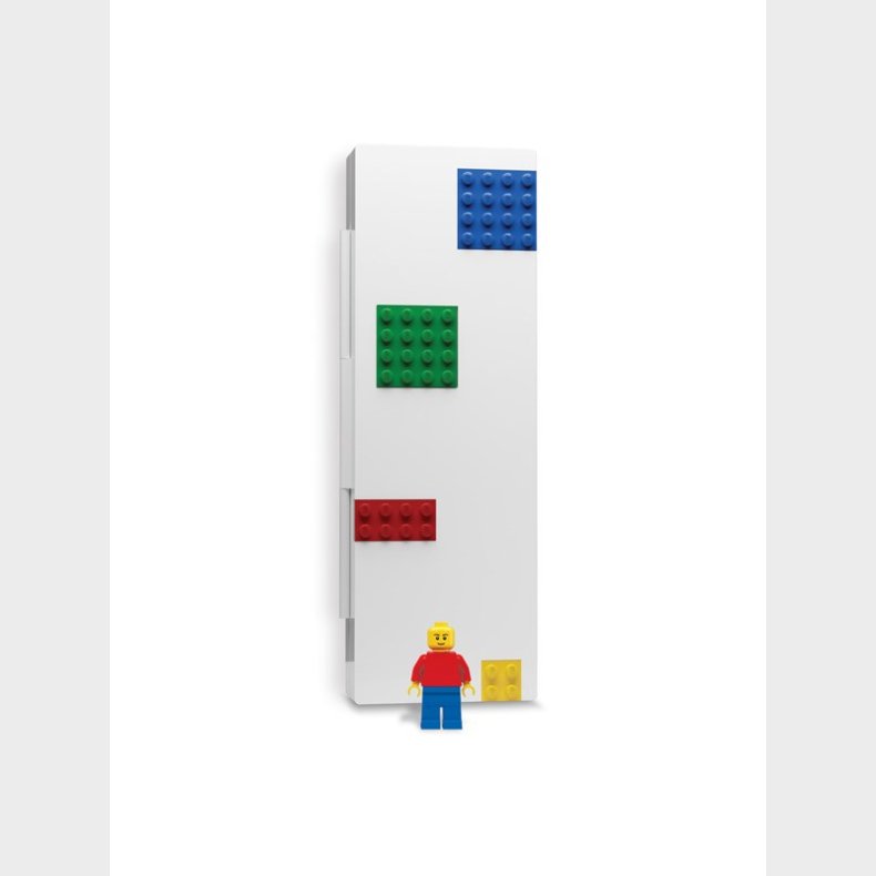 Euromic Lego penalhus, 21.6 x 7.6 x 3.1 cm, minifigur inkl.