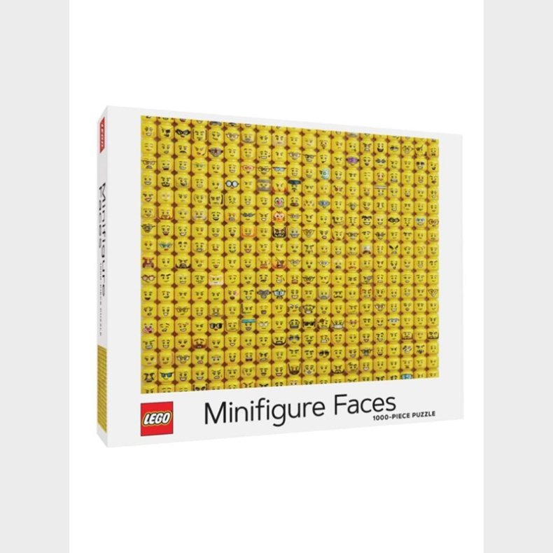 Euromic Lego minifigure faces puslespil, 1000 brikker