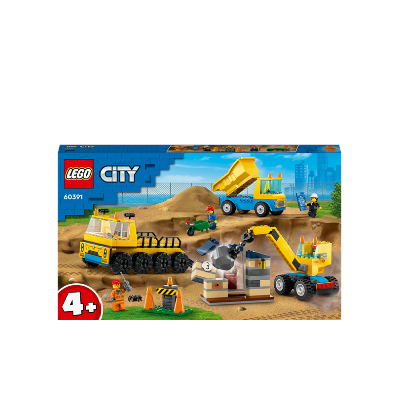 LEGO City 60391 Entreprenrmaskiner og nedrivningskran