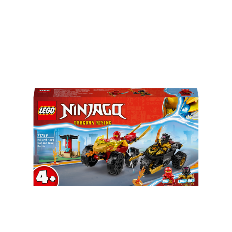 LEGO Ninjago 71789 Kai og Ras&apos; bil- og motorcykelkamp