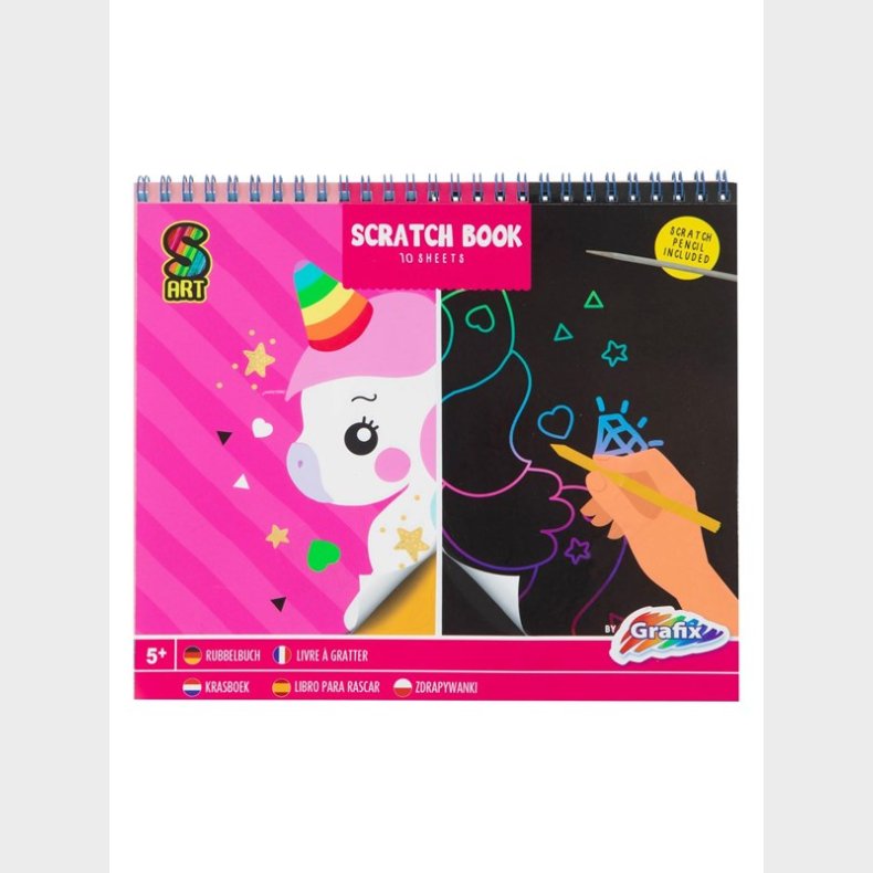 Grafix Scratch Book Monster 10 Sheets