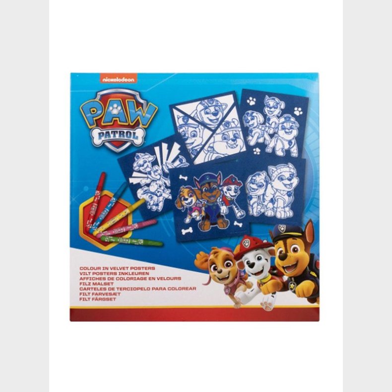 Canenco PAW Patrol Felt colors 18x18 cm - 5 pieces