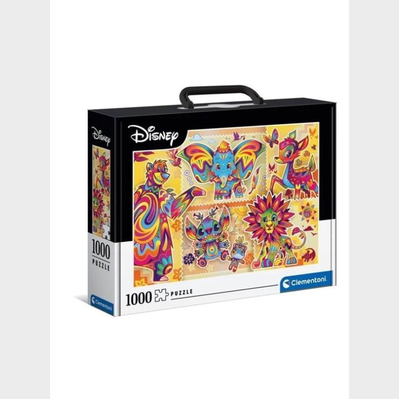 Clementoni Puslespil 1000 Brief Case Disney Classic 2022 gulv