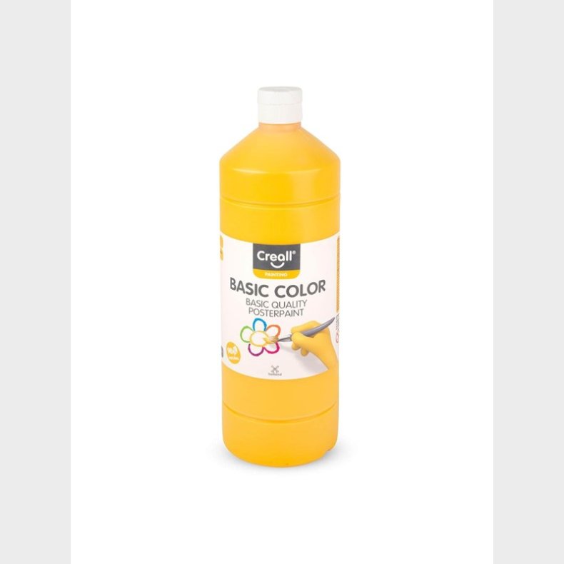 Creall School paint Dark yellow 1 liter