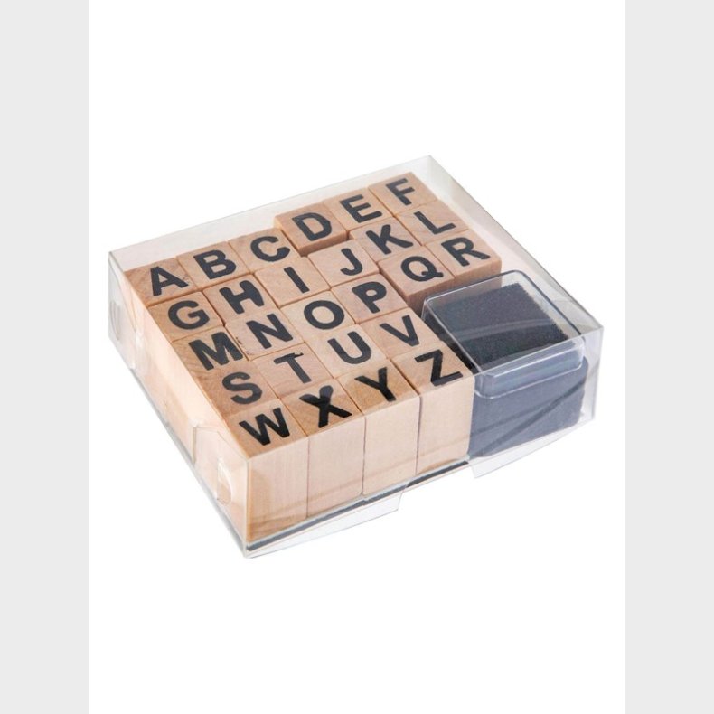 Grafix Wooden Stamp Set - Numbers &amp; Symbols 27dlg.