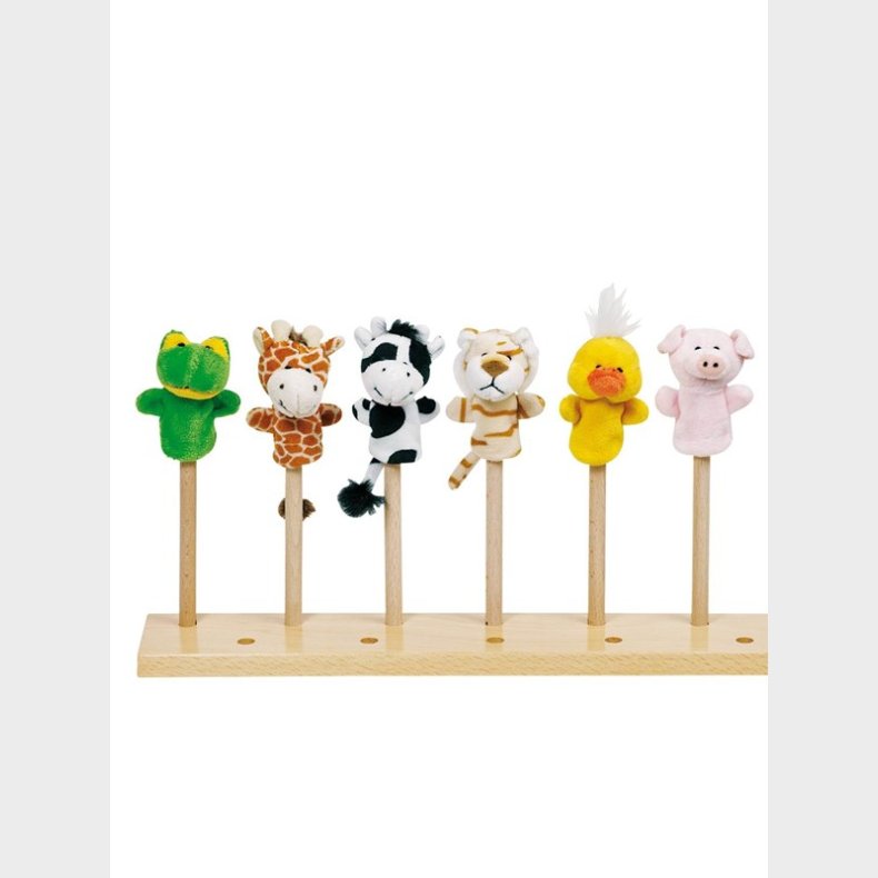 Goki Plush Finger Puppet Animal 6pcs.