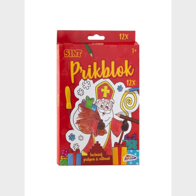 Grafix Sinterklaas Pin block with 12 sheets