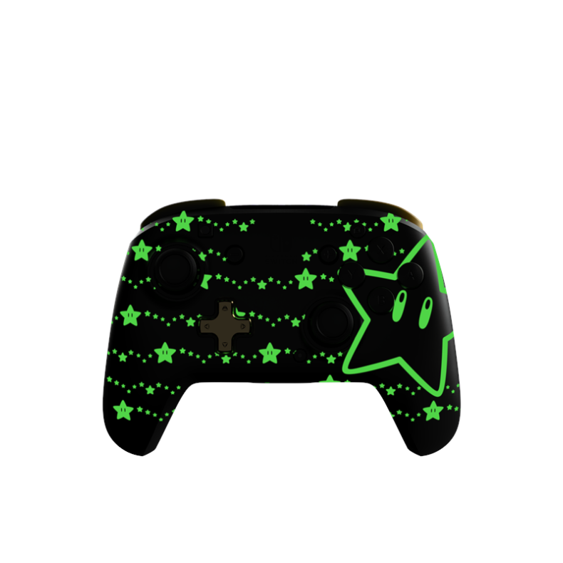 PDP Rematch Wireless: Super Mario Stars (Glow In The Dark) - Controller - Nintendo Switch