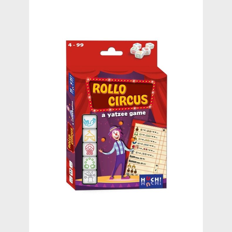 Asmodee Rollo Yatzee - Circus Dice Game