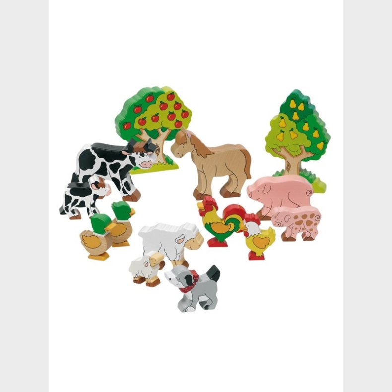 Goki Wooden Farm Animals 14pcs.