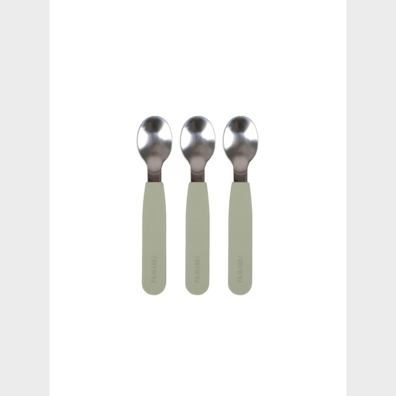 Filibabba Silicone spoons 3-pack - Green