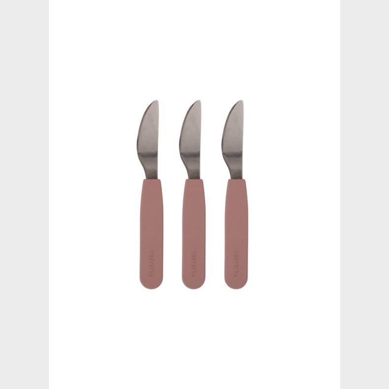 Filibabba Silicone knife 3-pack&nbsp;-Rose