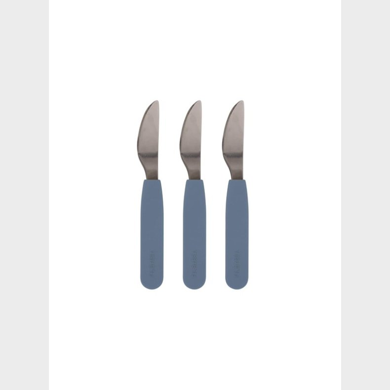 Filibabba Silicone knife 3-pack - Powder blue