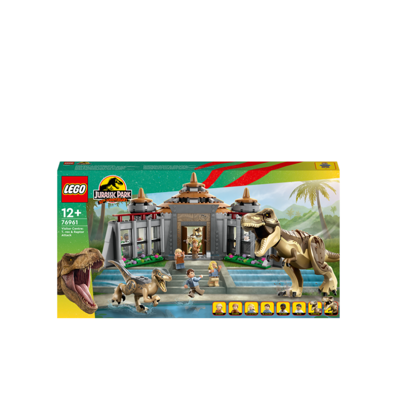 LEGO Jurassic World 76961 Besgscenter: T. rex- og raptor-angreb