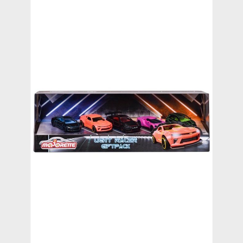 Majorette Light Racers Cars 5 Pieces Giftpack