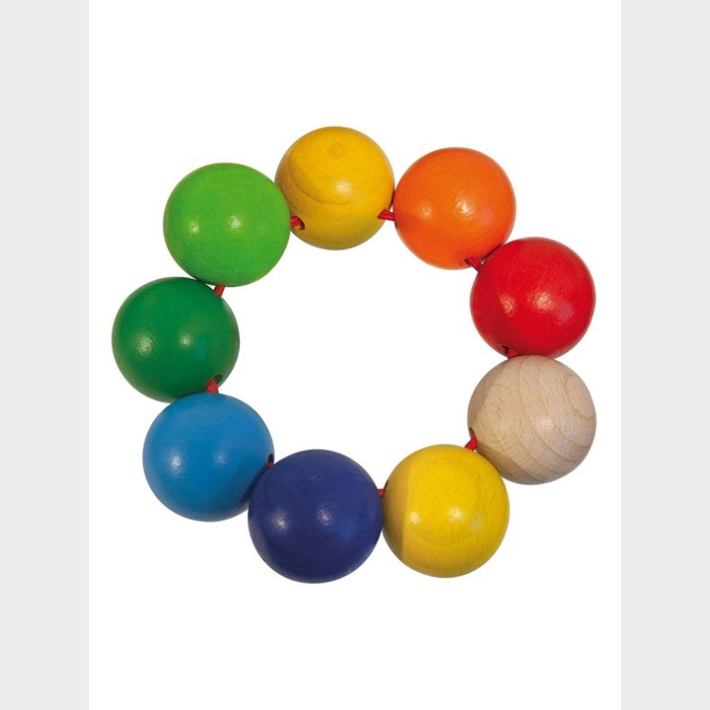 Eichhorn Baby Wooden Grab Ring with Beads