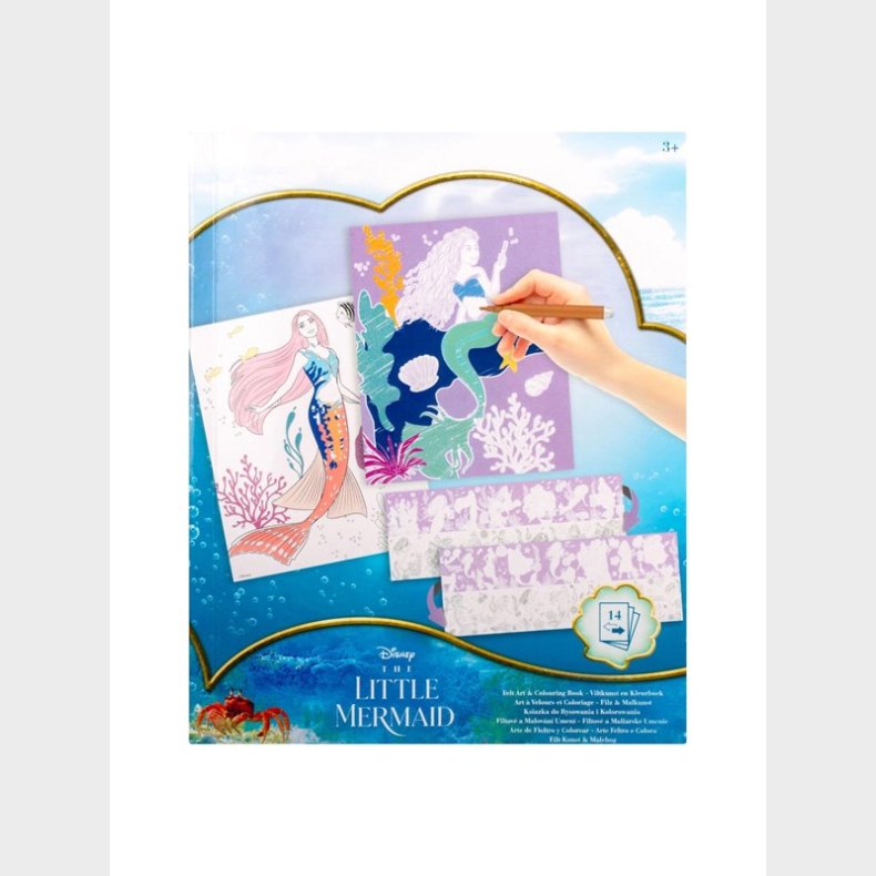 Canenco Den lille Havfrue Felt Art and Coloring Book