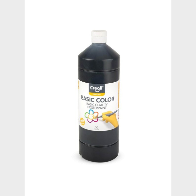 Creall School paint Black 1 liter